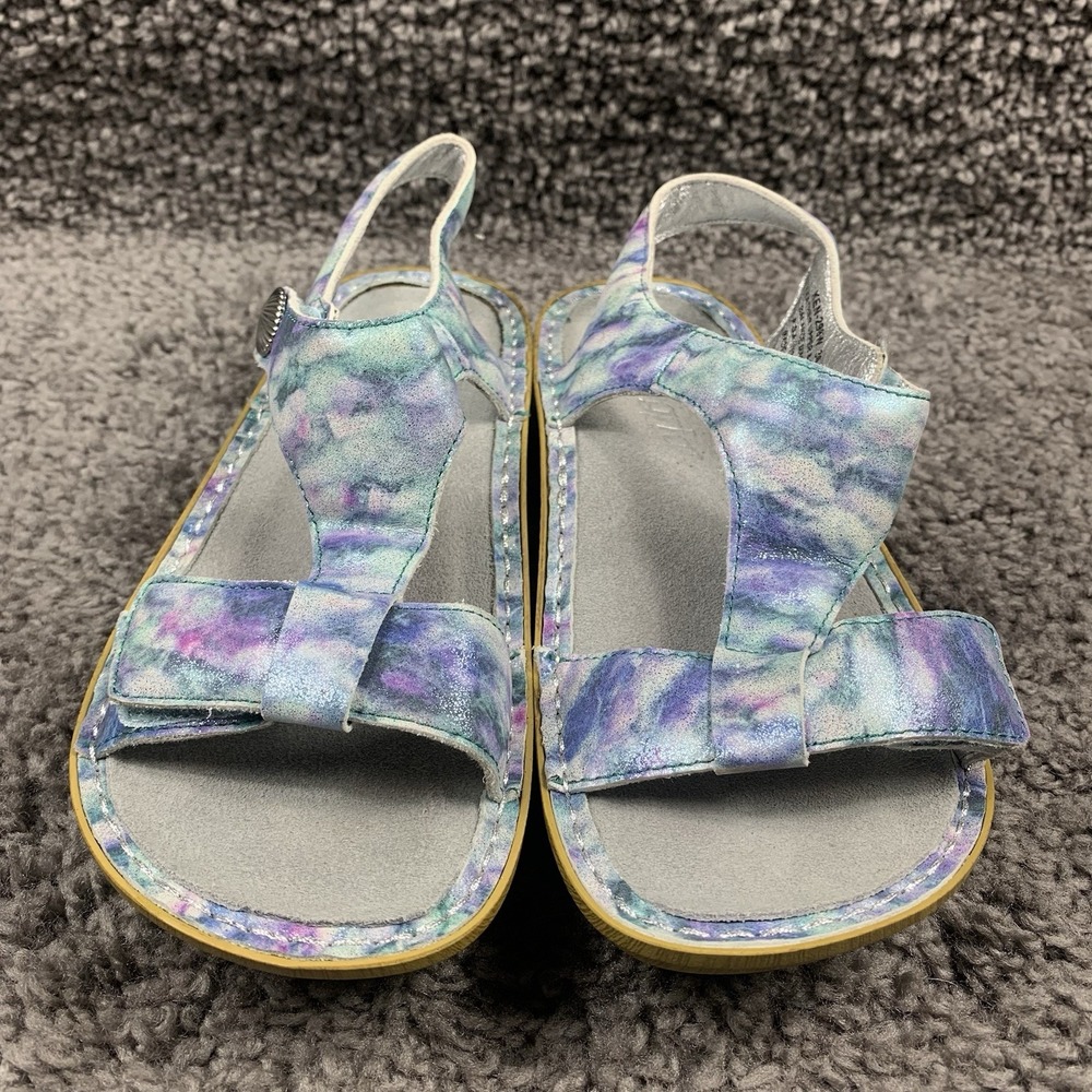 Women's Alegria KEN-298W Blue Purple Shell Sandals Shoes Size EU 36 US 6-6.5